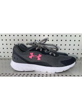 Under Armour Surge 3 Womens Athletic Running Shoes Size 6 Gray Pink